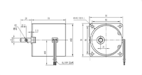 Moteur servo synchrone à réduction AC compact 60KTYZ, micro-moteur synchrone à engrenages, efficacité IE4, montage à bride, cadre 250 mm, 100 Hz pour