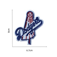 Ensemble de Patchs Thermocollants 3D MLB Logo d'Équipe de Baseball Brodé pour Casquette, Maillot, Veste, Décoration d'Uniforme, Forme de Cœur en Feutre