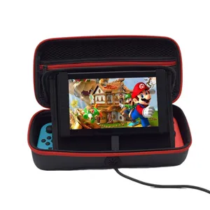 เคสพร้อมช่องเสียบสายชาร์จสำหรับเครื่องเล่นเกม Nintendo Oled อุปกรณ์เสริมสำหรับเกม ฝาครอบพกพา เคสเก็บของ PU สำหรับ Switch - Product Image 6