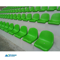 Chaises en plastique montées au sol sièges baquets de football siège de stade