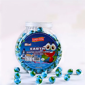 Oem Vente en gros en forme de planète Terre Boule de bonbons gommeux à saveur de fruits <span class=keywords><strong>Mini</strong></span> bonbons gommeux - Product Image 1