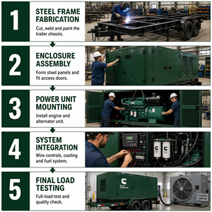 Generador de 600KW 750KVA con Motor Cummins Perkins Weichai, Generador Diésel de 750kva, Alternador Stanford, 220v 60hz Trifásico, Tipo Silencioso - Product Image 1