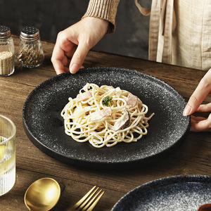 Nuevo plato de cena de bistec de lado redondo de estilo japonés y occidental de primera calidad plato de restaurante plano para <span class=keywords><strong>desayuno</strong></span> y fiesta diseño japonés - Product Image 3