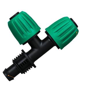 Conector de Tubería de Riego por Goteo Xia Ze 16PE Verde, Acoplamiento para Tubería de Agua, para Horticultura, Agricultura, Sistema de Microaspersores - Product Image 1