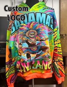 Sudaderas casuales personalizadas negras de invierno con letras, de alta calidad, sublimación completa por transferencia de calor, extragrandes, 100% poliéster, para hombre, unisex - Product Image 2