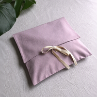 Sac enveloppe portable en tissu de coton de haute qualité avec logo personnalisé pour sous-vêtements et nœuds papillon