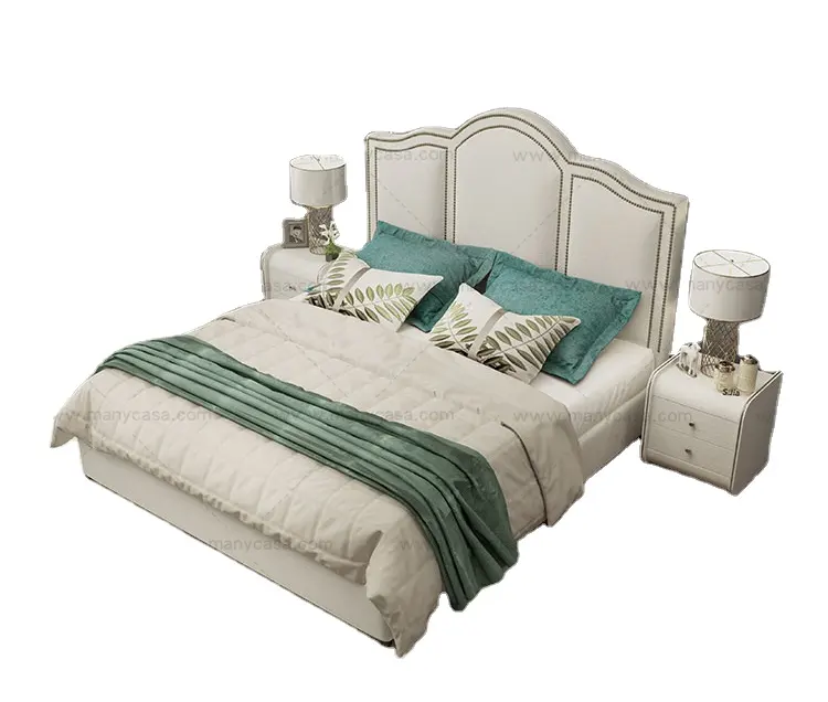 Nordic Cloth Art Bett ist zeitgemäß und kontrahiert italienischen Typ extrem einfache Doppelbett Anwalt liegen leichte Luxus Soft Pack