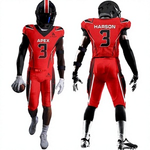 Uniforme de Fútbol Americano de Manga Corta Transpirable de Alta Calidad Hecho de 100% Poliéster a Bajo Precio - Product Image 1