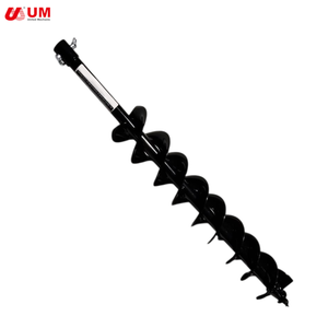 Earth Auger Boor 100Mm X 800Mm Dubbele Spiraal Grondboor Vijzel Voor Post Gat Digger Stalen Boor Bit Tuin Plantgereedschap - Product Image 2