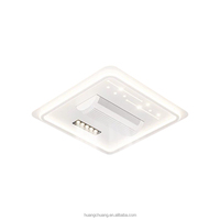 Ventilateur sans pales de luxe au design moderne avec télécommande et contrôle par application, LED 3CCT, pour chambre d'hôtel, décoratif