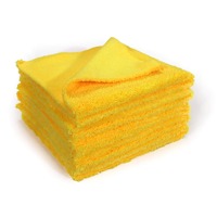 Lot de 5 chiffons microfibres double face pour décapage de vernis et polissage sans rayures pour le detailing automobile