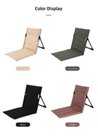 Chaise de plage ultra-légère et portable, chaise pliante basse pour le sable avec cadre en aluminium pour le camping, les activités de plein air, le balcon, le parc, la pelouse et les pique-niques
