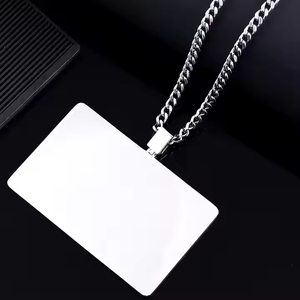 Unisex <b>Custom</b> Iced Card Pendant 925 Sterling Silver Cut Moissanite Hip Hop Bold Luxury <b>Necklace</b> Fashion Jewelry - Product Image 5