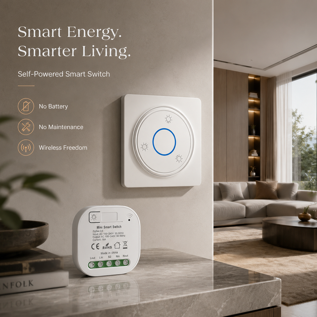 Intellect Wireless WiFi Remote Control Home Light Switch 1-Gang IP44 Waterproof ABS PC Material Wall Switch 16A  Zigbee 110-250V