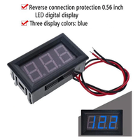 Mini Voltímetro Digital LED de 3-30V, Detector de Voltaje y Monitor de Capacidad para Motocicleta y Automóvil