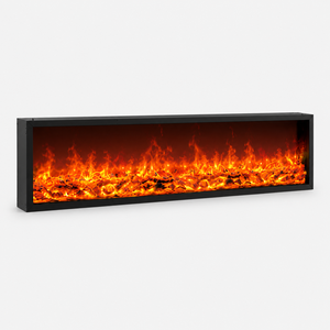 Chimenea Eléctrica de 100 Pulgadas con Soporte de Madera, Llama LED, Control Remoto, Calentador Moderno para Sala de Estar, Vestíbulo de Hotel - Product Image 4