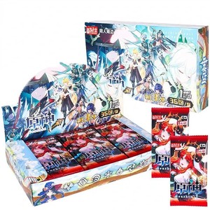 Jeu de cartes Genshin Impact, collection de personnages d'anime, cartes flash, animation, <span class=keywords><strong>belle</strong></span> fille, déesse, sœur, carte pour les enfants et les fans - Product Image 6