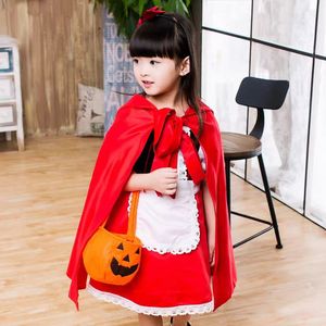 Costume d'Halloween pour enfants Cosplay petit chaperon rouge Performance fille maquillage <span class=keywords><strong>robe</strong></span> de soirée <span class=keywords><strong>robe</strong></span> de princesse - Product Image 3