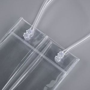 UIOWIO Fabriek Aangepaste Verkoop Enkelvoudige Herbruikbare Transparante Wijnkoeler Plastic IJs Wijn Champagne Bierfles Draagtassen Aangepast Logo - Product Image 3
