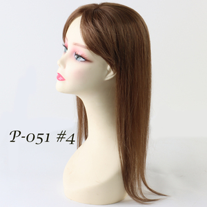 Beauty Girl 150 densità <span class=keywords><strong>capelli</strong></span> <span class=keywords><strong>donna</strong></span> Topper 18 pollici Base di seta legata a mano <span class=keywords><strong>capelli</strong></span> europei 5.3 "x 5.8" Base di seta 18 pollici - Product Image 4