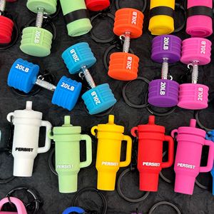 พวงกุญแจอุปกรณ์เสริมโยคะฟิตเนสสุดเทรนดี้ ยางขนาดเล็ก เป็นมิตรกับสิ่งแวดล้อม จี้ห้อยกระเป๋าสไตล์สปอร์ต ซีรีส์ <span class=keywords><strong>Miu</strong></span> ของตกแต่งขวดน้ำ - Product Image 5