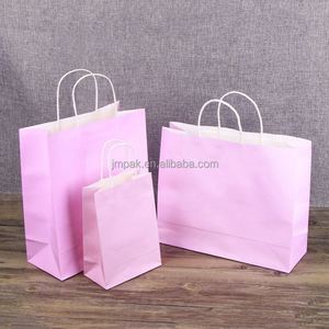 Bolsas de Compra de Papel Kraft Negro Multicolor Biodegradables y Ecológicas con Asas Retorcidas Impresas Personalizadas para Uso en Supermercados - Product Image 5