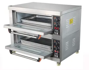 2-layer 2-plate bread oven, bakery pastry processing restaurant, grilled fish and chicken Pizza oven