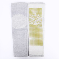 Tourmaline personnalisée acupression façonnage auto-chauffé pleine jambe longue Compression genou manches