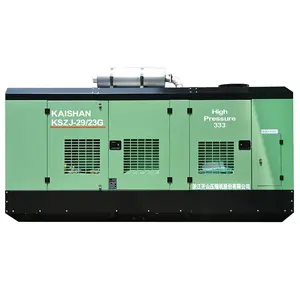 Série du compresseur KSZJ d'air de vis de moteur diesel d'industrie de Kaishan utilisée pour la plate-forme de forage de puits d'eau