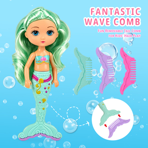 Waxsam Princesse <span class=keywords><strong>sirène</strong></span> de 6 pouces, poupée <span class=keywords><strong>sirène</strong></span> magique, disponible <span class=keywords><strong>en</strong></span> plusieurs couleurs, cadeaux d'anniversaire, cadeaux de Noël - Product Image 3