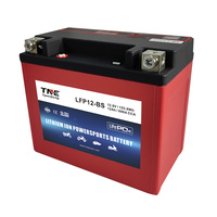 Baterías de Motocicleta de Alto Rendimiento LiFePO4 LFP12-BS 12V 6Ah, Batería Libre de Mantenimiento para Moto Acuática, Moto de Nieve y Motocicleta