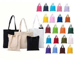 Wholesale Custom Logo Printed Tote Canvas Shopper Bag Reusable Shopping Canvas Bags for DIY Advertising Promotion Gift