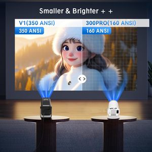 Toptan HY320 Full Hd ev sineması Proyector Mini akıllı Android projektörler taşınabilir açık seyahat 4K projektör V1 - Product Image 4