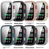 Étui de protection complet pour montre connectée avec protection d'écran en verre trempé pour Amazfit Huami Bip Max A2568