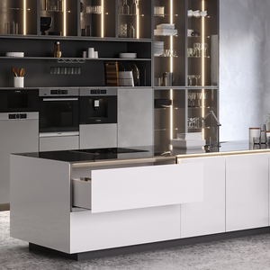 EMUCA 3186812 Design moderno acciaio verniciato bianco cassetto esterno 40kg capacità 131mm altezza 270mm profondità per mobili - Product Image 3