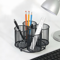 Cylindre de rangement multifonctionnel rotatif à 360 degrés de style nordique DaS pour fournitures de bureau et maquillage