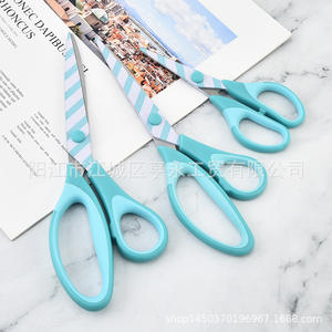 Tijeras de Acero Inoxidable Impresas de 3 Piezas, Directas de Fábrica, Azul Púrpura, 5.5, 8.5, 9.25 cm, para Sastrería, Manualidades, Hogar y Oficina - Product Image 1