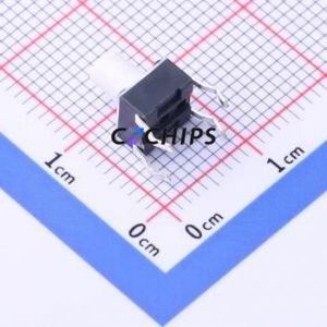 2-1825910-2 Tactile Switch Through hole Component (THT)-4P,6x6mm Switch Single Pole Single Throw Round Button 1.6N Through Hole - Product Image 2