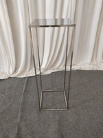 Noir argent or clair géométrique rectangulaire mariage métal plinthe fleurs support Table décoration accessoires