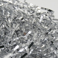 Rembourrage en papier froissé biodégradable de luxe, irisé, métallisé, en feuille de Mylar dorée, coupé en vrac