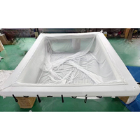 Plataforma Flotante Inflable Comercial Personalizada con Red para Yates, Mar, Lago y Piscina