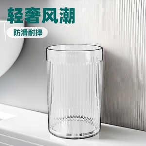 Toothbrush Cup Set 3Pcs Round Glass With Gold Rim For Bathroom Home Hotel Use - Product Image 2