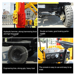 מקדחת מנוף ערימת נהג כוח מוט זקפה מכונת רטט הידראולי ערימת פטיש גיליון ערימת נהג למכירה - Product Image 5