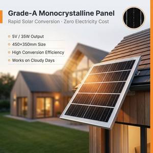 Lampe solaire de camping WOSEN 200W, projecteur, batterie LiFePO4 30Ah, détecteur de mouvement PIR, contrôle par application, IP66, éclairage de sécurité solaire extérieur pour jardin - Product Image 2