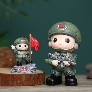 ฟิกเกอร์ทหารหน่วยรบพิเศษ ดีไซน์ทันสมัย ทำจากเรซิ่นสังเคราะห์ เหมาะสำหรับตกแต่งห้องนั่งเล่น ของขวัญสุดพิเศษ - Product Image 4