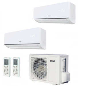Aire acondicionado Ferroli Dual Split Inverter R32 ASTER serie M 3,2 12000 + 12000 con 18-2 12 + 12 - Product Image 1
