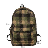 Sac à dos en peluche personnalisé avec logo, sac à dos de voyage en peluche moelleux et léger, pliable, avec broderie personnalisée