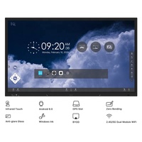Tableau blanc interactif intelligent à écran tactile de classe, version économique, Android 3 Go + 32 Go, 65, 75, 86 pouces