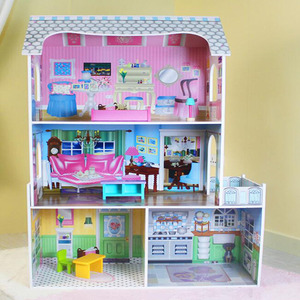 Venta al por mayor <span class=keywords><strong>de</strong></span> suministro <span class=keywords><strong>de</strong></span> fábrica DIY Rosa OEM <span class=keywords><strong>grandes</strong></span> juguetes <span class=keywords><strong>de</strong></span> <span class=keywords><strong>madera</strong></span> <span class=keywords><strong>para</strong></span> niños casa <span class=keywords><strong>de</strong></span> muñecas puerta Kits Mini muebles en miniatura <span class=keywords><strong>para</strong></span> <span class=keywords><strong>niñas</strong></span> - Product Image 5