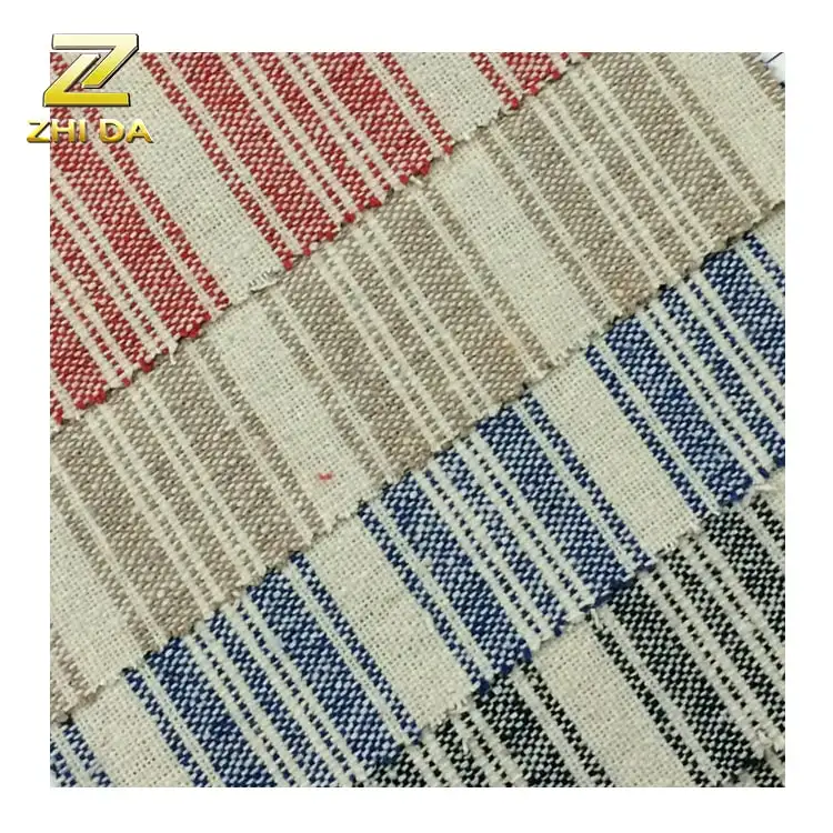 Guangzhou textile Cotton Stock Striped Yarn Dyed Fabric Textile Companies in China